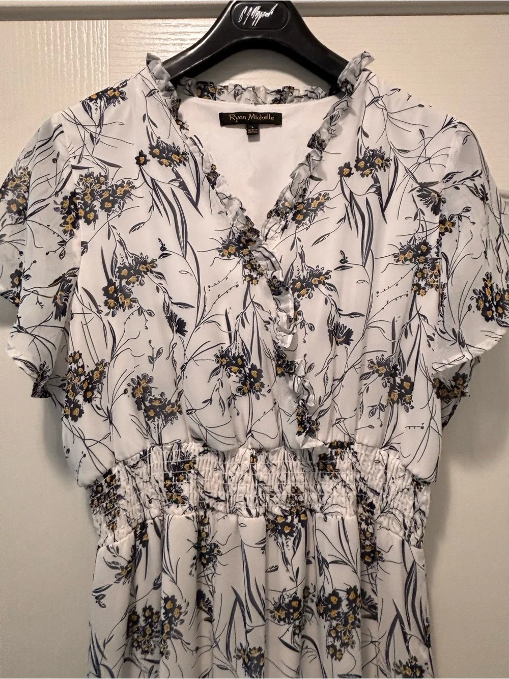 Cottage Romantic Boho Floral Midi Dress – Size L - Picture 7 of 9